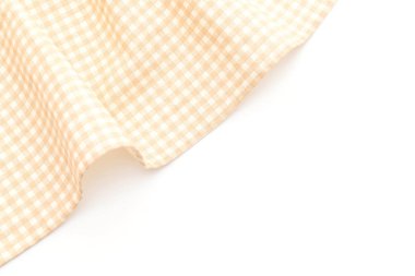 Beyaz arka plan üzerinde mutfak bezi (peçete)