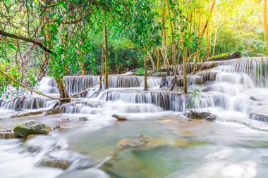 Huay Mae Kamin Waterfall, Kanchanaburi Tayland