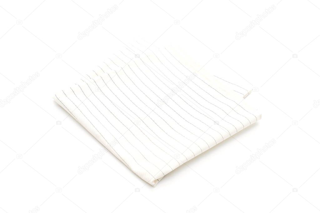 kitchen cloth (napkin) on white background
