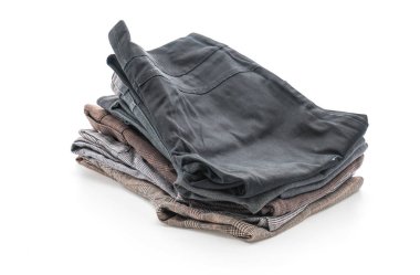 giyim üzerine beyaz yığınları