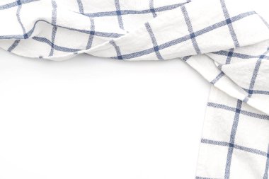 Beyaz arka plan üzerinde mutfak bezi (peçete)