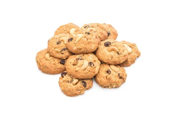 Cookies with raisin and roasted cashew nuts — Stock Photo, Image