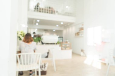 Kahve dükkanında soyut bulanıklık