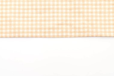 Beyaz arka plan üzerinde mutfak bezi (peçete)