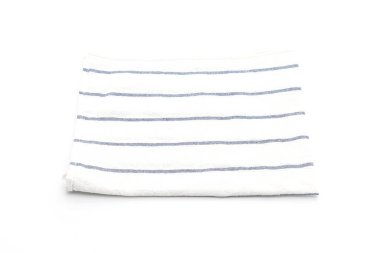 Beyaz arka plan üzerinde mutfak bezi (peçete)