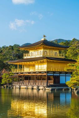 Beautiful Architecture at Kinkakuji Temple (The Golden Pavilion) clipart