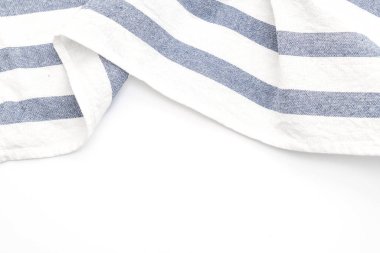 Beyaz arka plan üzerinde mutfak bezi (peçete)