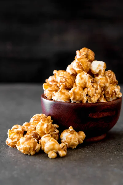 Popcorn s karamelem — Stock fotografie