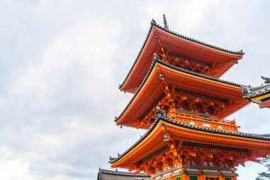 Kiyomizu-dera Tapınağı güzel mimari Kyoto,.