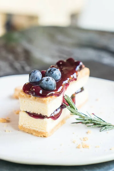 Blueberry cheese cake — Stock Photo, Image