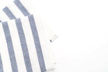 Beyaz arka plan üzerinde mutfak bezi (peçete)