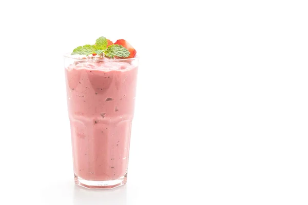 Koktajl truskawkowy smoothies — Zdjęcie stockowe