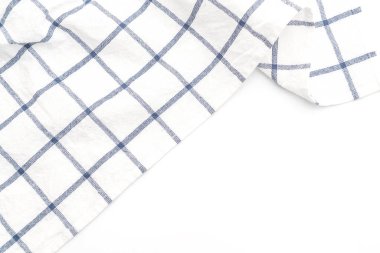 Beyaz arka plan üzerinde mutfak bezi (peçete)