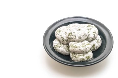 yeşil çay mochi kırmızı fasulye ile