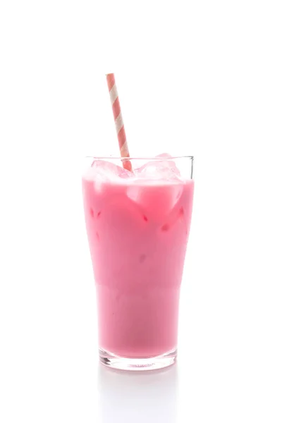 Milkshake aux fraises roses — Photo