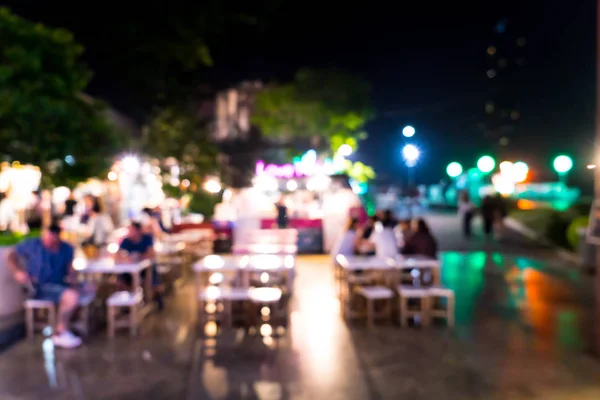 Abstract blue and defocused food truck for background — Stock Photo, Image