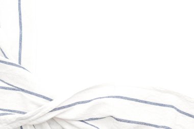 Beyaz arka plan üzerinde mutfak bezi (peçete)