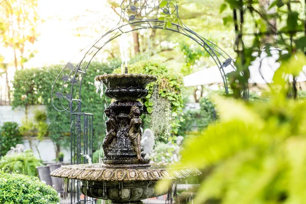 Fontaine dans le jardin — Photo