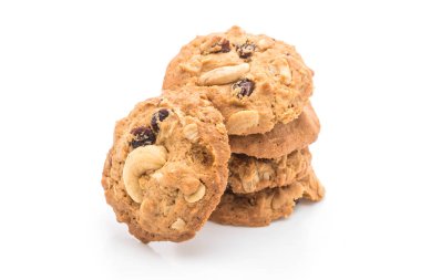 Kuru üzüm ve kavrulmuş kaşu fındık ile tatlılar