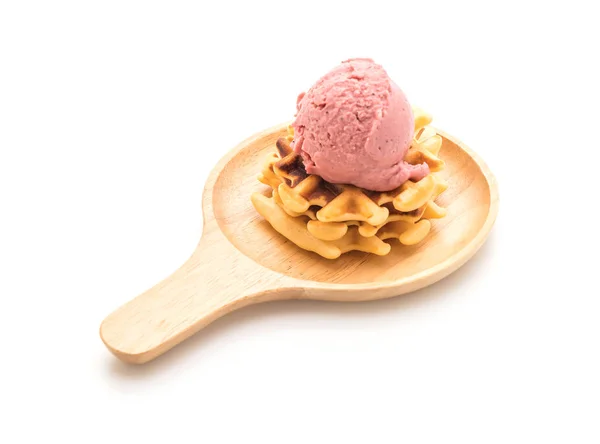 A waffle eper fagylalt — Stock Fotó