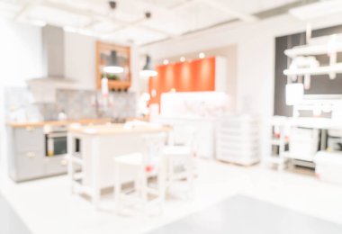 Soyut bulanıklık ve ufuk mobilya Dekorasyon iç shoppi