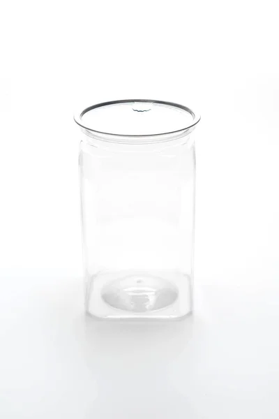 Empty plastic jar — Stock Photo, Image