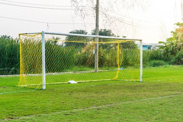 Um golo de futebol — Fotografia de Stock