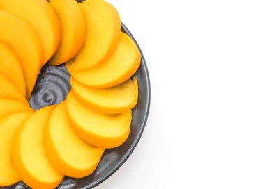 taze hurma dilimlenmiş