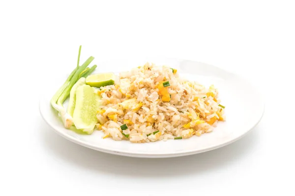 Жареный рис с крабом — стоковое фото