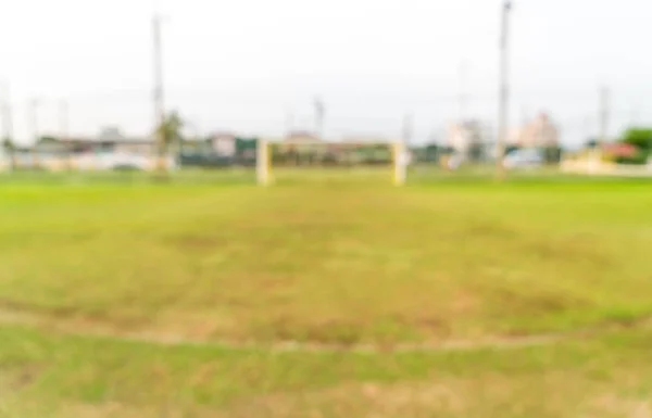 Abstraktní rozostření fotbal gól s fotbalové hřiště — Stock fotografie