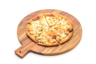 Kremalı mantarlı pizza