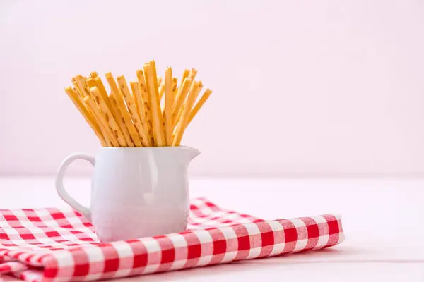 Biscuit sticks on wood — Stock Photo, Image