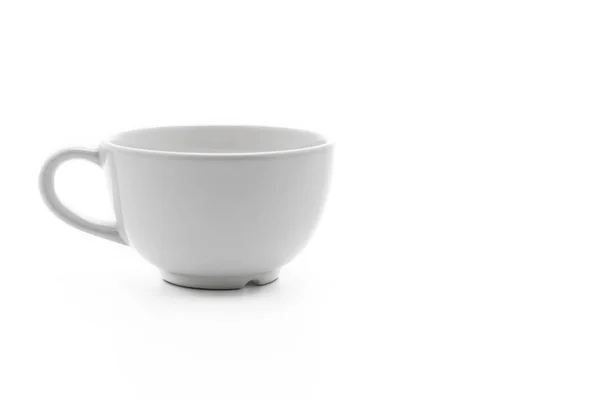 Leere weiße Kaffeetasse — Stockfoto