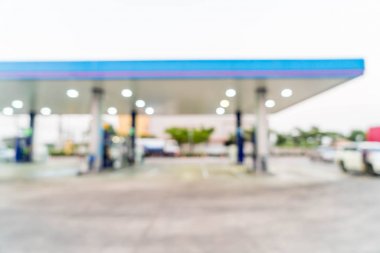 soyut bulanıklık ve ufuk Petrol istasyonu