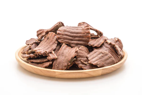 Potatischips med choklad — Stockfoto