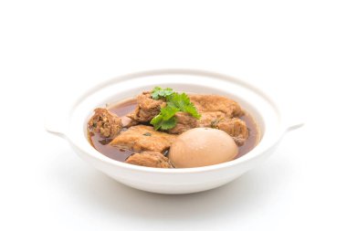 soya peyniri ile tatlı sos haşlanmış yumurta