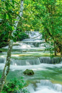 Huay Mae Kamin Waterfall, Kanchanaburi Tayland