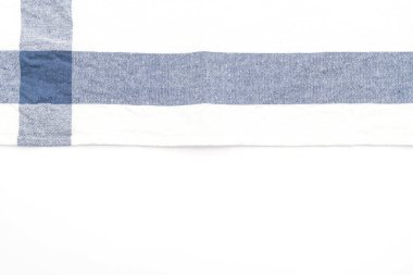 Beyaz arka plan üzerinde mutfak bezi (peçete)