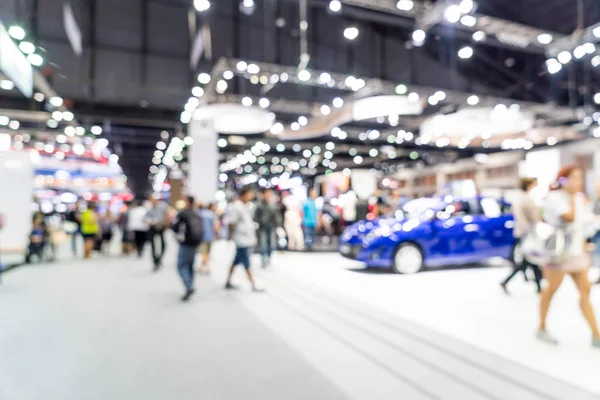 Abstrato borrão e carro desfocado e evento de exposição de motor — Fotografia de Stock