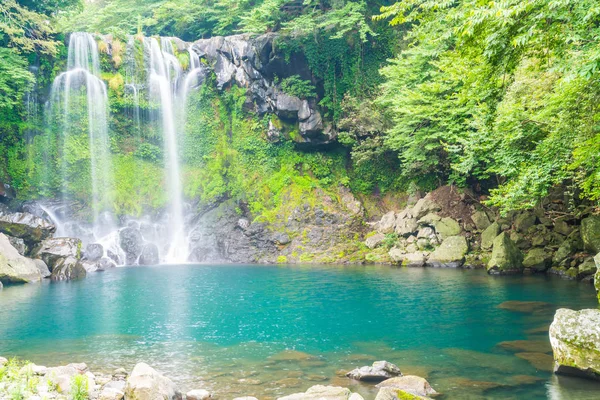 Cheonjeyeon wodospady w Jeju Isaland — Zdjęcie stockowe