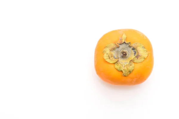 Persimmon proaspăt pe fundal alb — Fotografie, imagine de stoc