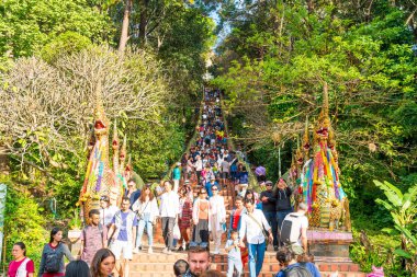 Chiangmai, Tayland - 2 Ocak 2018: Doi S seyahat turizm