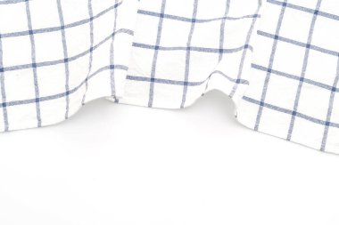 Beyaz arka plan üzerinde mutfak bezi (peçete)