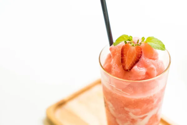 草莓酸奶果汁 — 图库照片