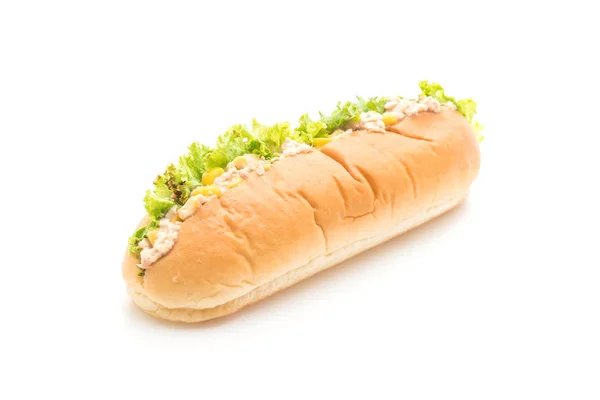 Insalata di tonno hot dog — Foto Stock