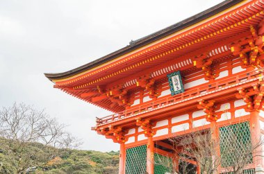 Kiyomizu-dera Tapınağı güzel mimari Kyoto,.