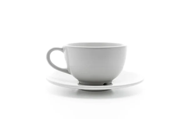 Leere weiße Kaffeetasse — Stockfoto