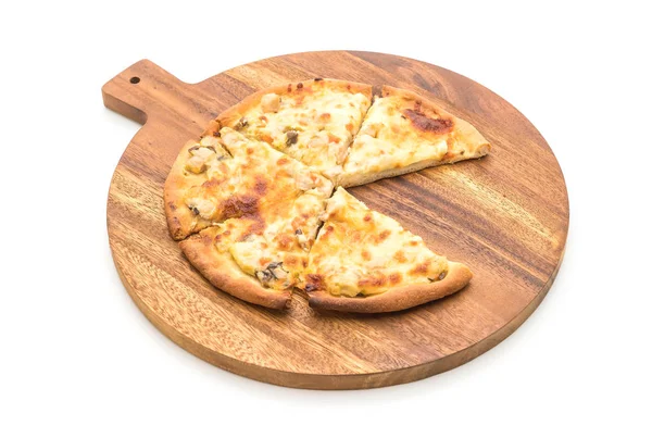 Krämig svamp pizza — Stockfoto