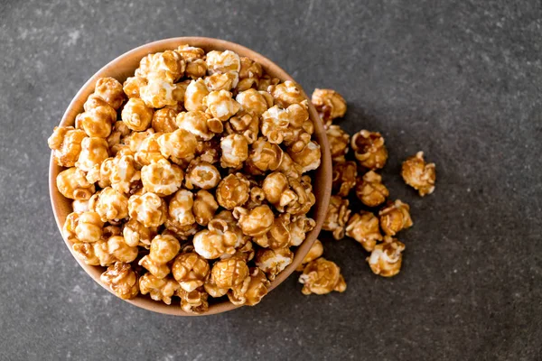 Popcorn s karamelem — Stock fotografie