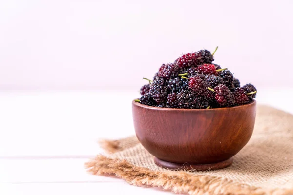 Fresh mulberry bowl — Stock Photo, Image